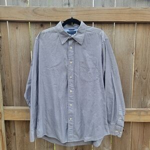 Gray Button-Up Tommy Hilfiger Shirt